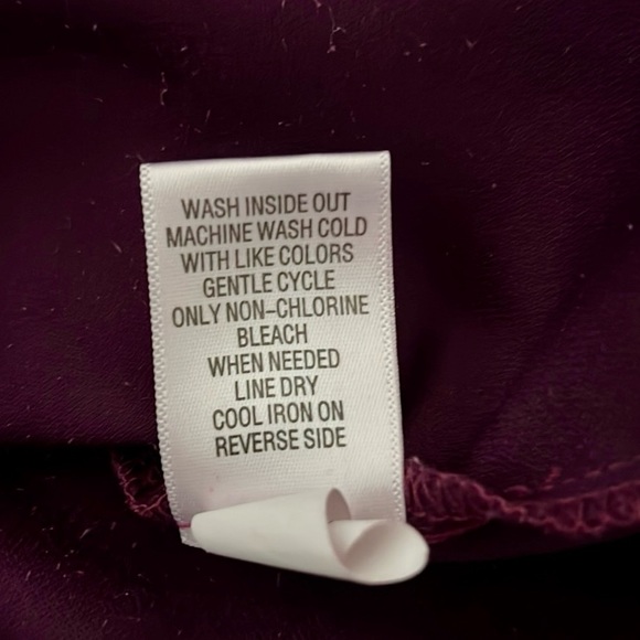 Croft & Barrow~2~Button Front Shirts / Green & Raspberry - Picture 14 of 16